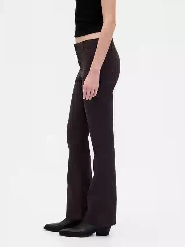 Pantalon long et ajusté en sergé à taille basse