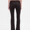 Pantalon long et ajusté en sergé à taille basse