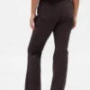 Pantalon long et ajusté en sergé à taille basse