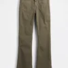 Pantalon long et ajusté en sergé à taille basse