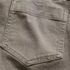 Pantalon long et ajusté en sergé à taille basse