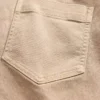 Pantalon long et ajusté en sergé à taille basse
