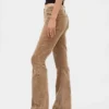 Pantalon long et ajusté en velours côtelé à taille basse