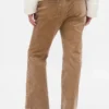 Pantalon long et ajusté en velours côtelé à taille basse