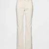 Pantalon long et ajusté en velours côtelé à taille basse