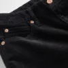 Pantalon long et ajusté en velours côtelé à taille basse