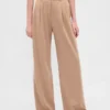 Pantalon à plis en sergé brossé 365 à taille haute