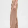 Pantalon à plis en sergé brossé 365 à taille haute
