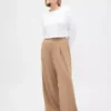 Pantalon à plis en sergé brossé 365 à taille haute