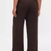 Pantalon plissé en sergé brossé taille basse 365
