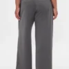 Pantalon plissé en sergé brossé taille basse 365
