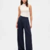 Pantalon plissé taille haute 365