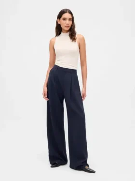 Pantalon plissé taille haute 365