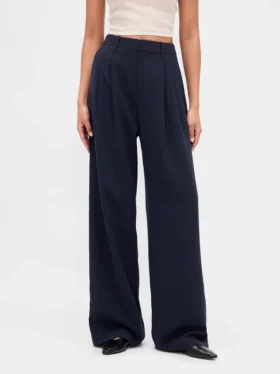 Pantalon plissé taille haute 365
