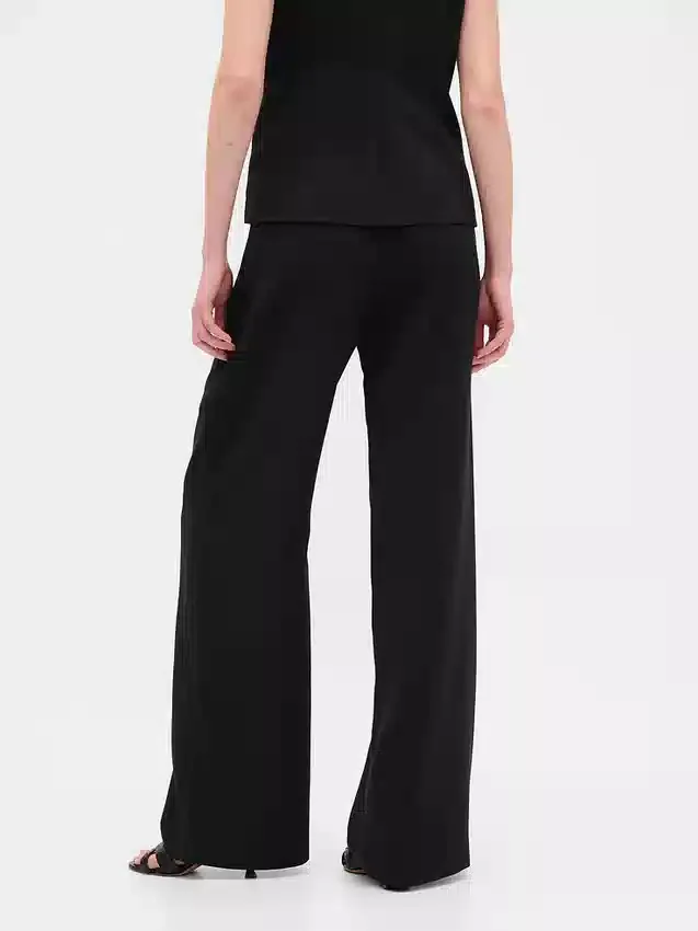 Pantalon plissé taille haute 365