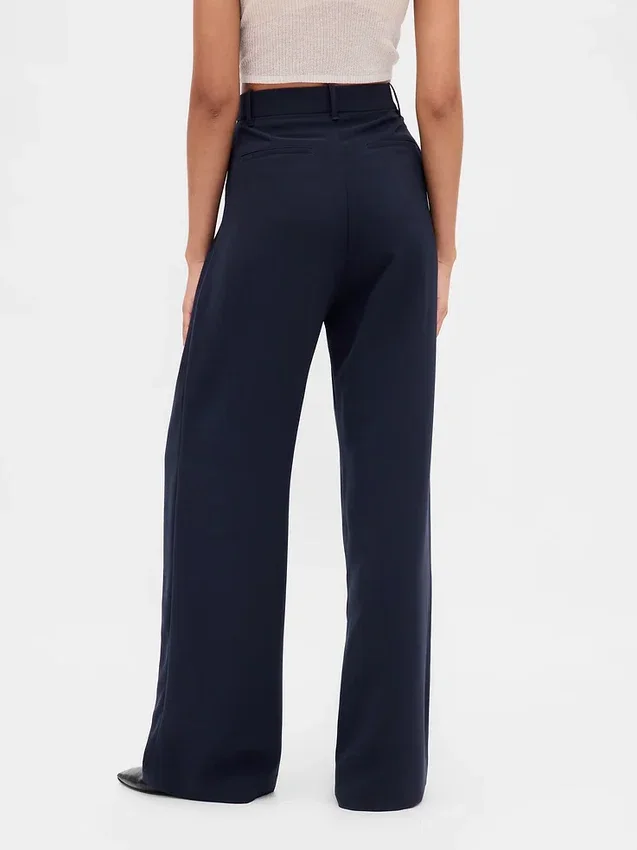 Pantalon plissé taille haute 365