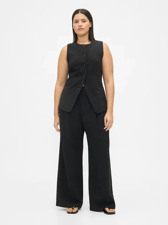 Pantalon plissé taille haute 365