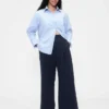 Pantalon plissé taille haute 365