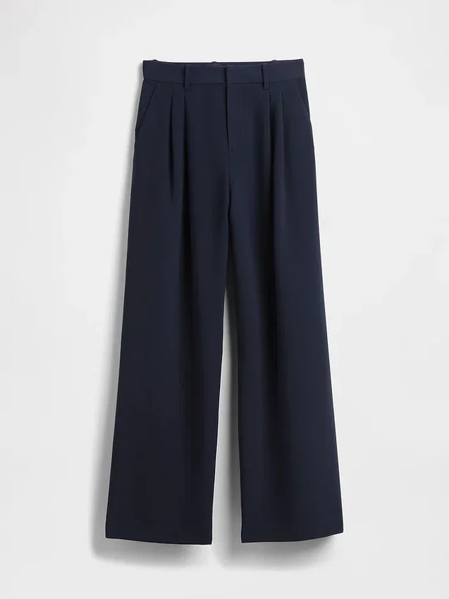 Pantalon plissé taille haute 365