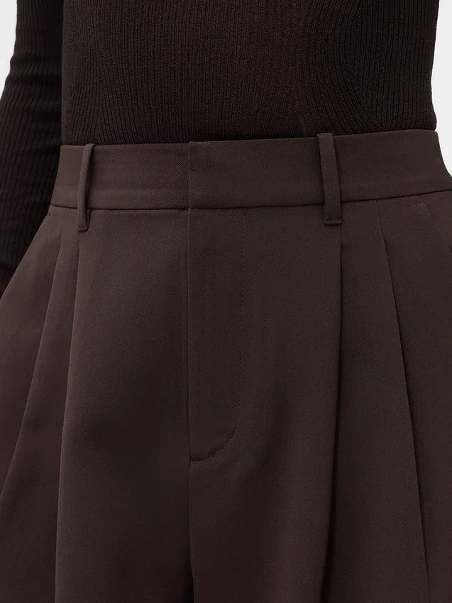 Pantalon plissé taille haute 365