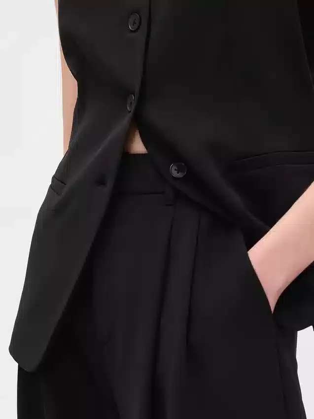 Pantalon plissé taille haute 365