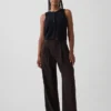 Pantalon plissé taille haute Curvy 365