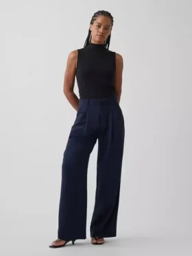 Pantalon plissé taille haute Curvy 365
