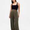 Pantalon plissé taille haute Curvy 365