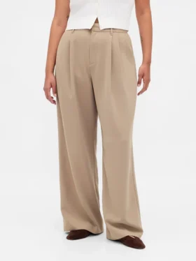 Pantalon plissé taille haute Curvy 365