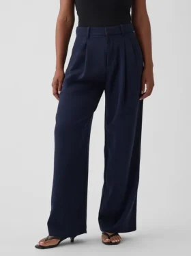 Pantalon plissé taille haute Curvy 365