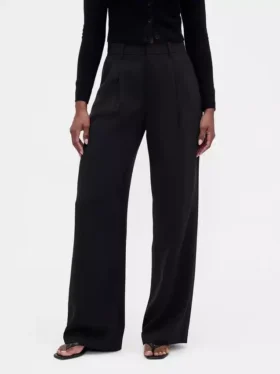 Pantalon plissé taille haute Curvy 365