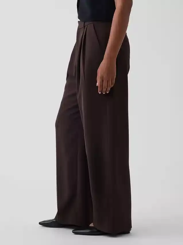 Pantalon plissé taille haute Curvy 365