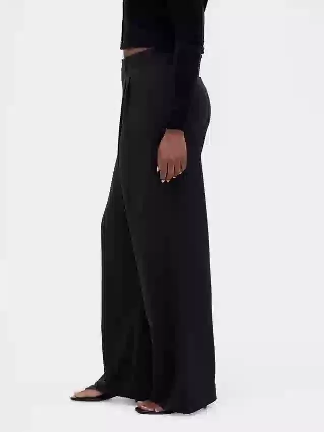 Pantalon plissé taille haute Curvy 365