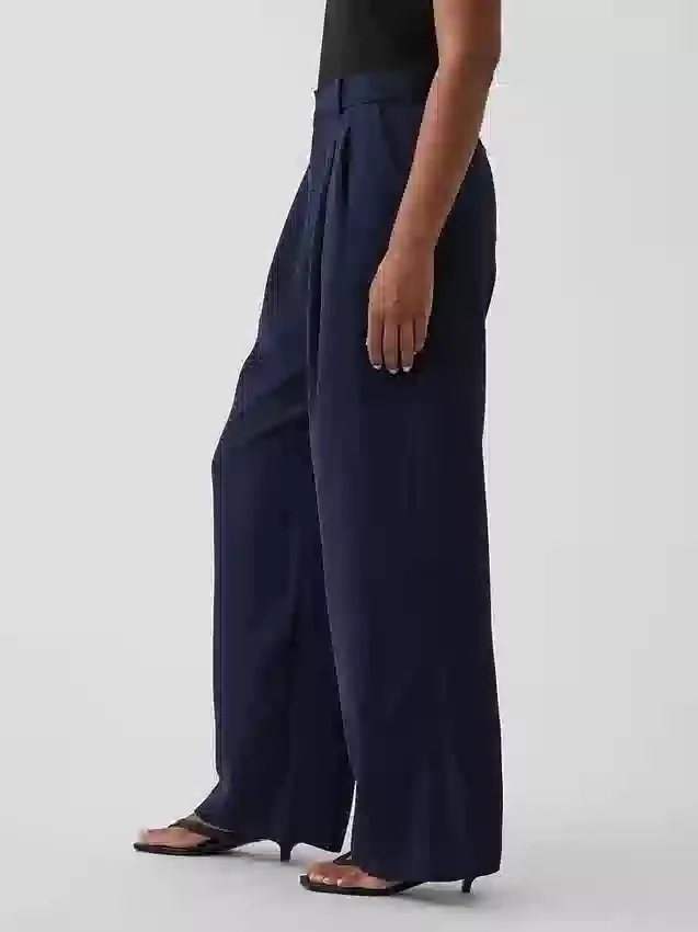 Pantalon plissé taille haute Curvy 365