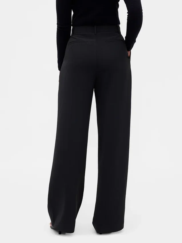 Pantalon plissé taille haute Curvy 365