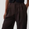Pantalon plissé taille haute Curvy 365