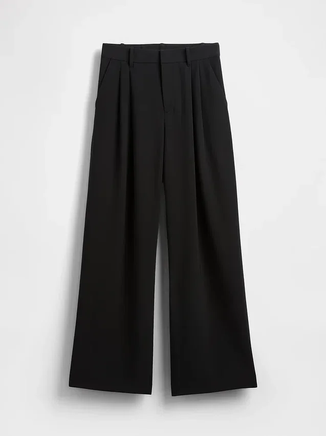 Pantalon plissé taille haute Curvy 365