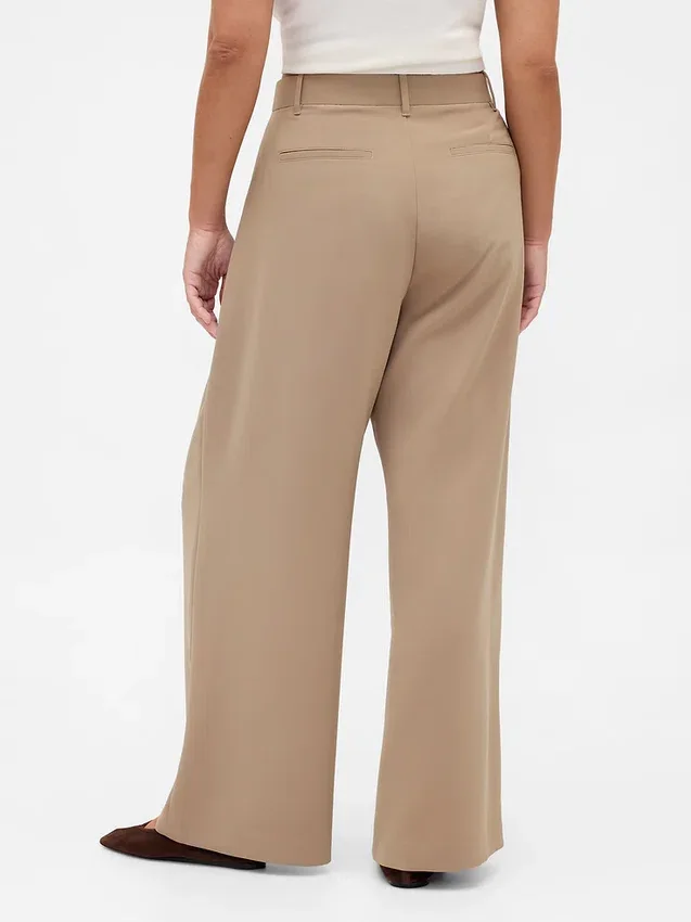Pantalon plissé taille haute Curvy 365