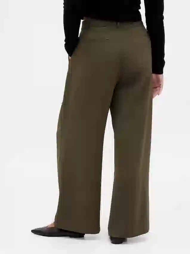 Pantalon plissé taille haute Curvy 365