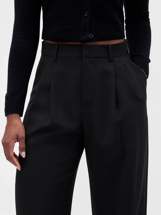 Pantalon plissé taille haute Curvy 365