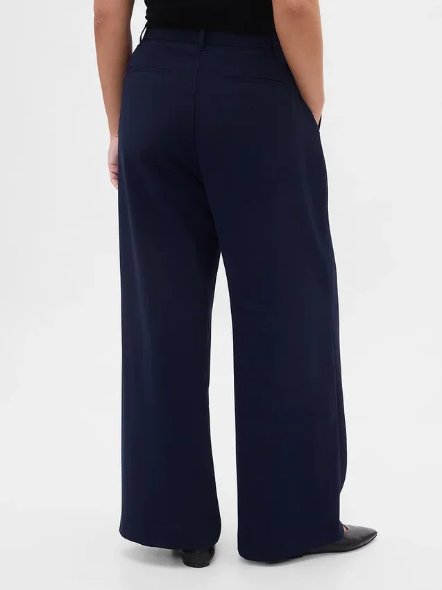 Pantalon plissé taille haute Curvy 365