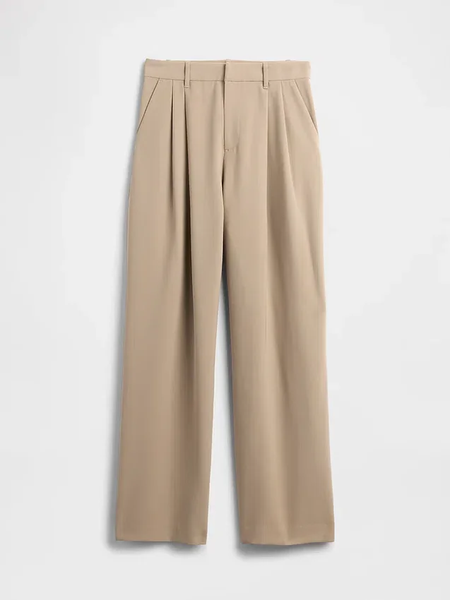 Pantalon plissé taille haute Curvy 365