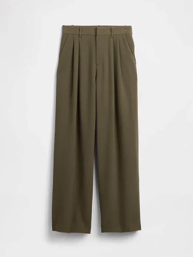 Pantalon plissé taille haute Curvy 365