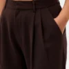 Pantalon plissé taille haute Curvy 365