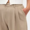 Pantalon plissé taille haute Curvy 365