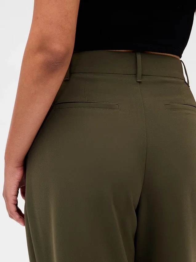 Pantalon plissé taille haute Curvy 365