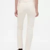 Pantalon slim droit en velours côtelé taille haute style années 90