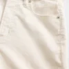 Pantalon slim droit en velours côtelé taille haute style années 90