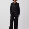 Pantalon taille basse 365 en mélange de lin
