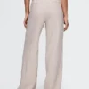 Pantalon taille basse 365 en mélange de lin